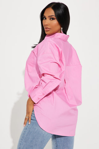 Closet Staple Poplin Shirt - Pink
