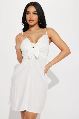 Avery Mini Dress - White