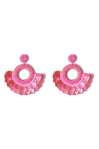 Tropical Paradise Earrings - Pink