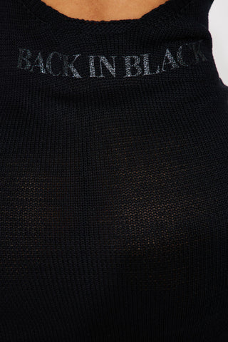 ACDC Low Back Mini Dress - Black