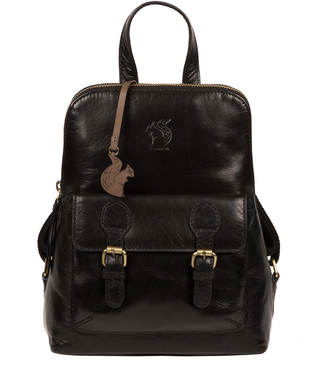'Kendal' Black Leather Backpack
