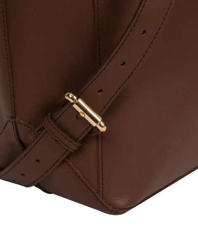'Butler' Ombré Chestnut Vegetable-Tanned Leather Backpack
