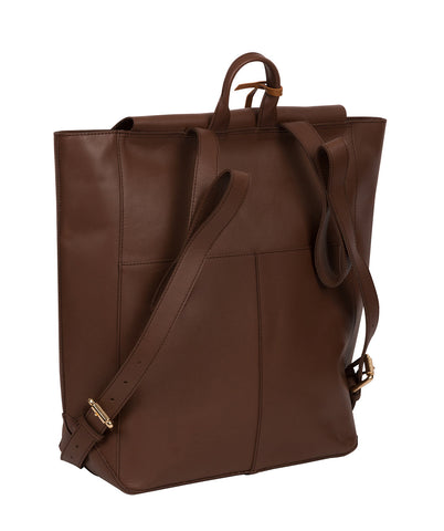 'Butler' Ombré Chestnut Vegetable-Tanned Leather Backpack