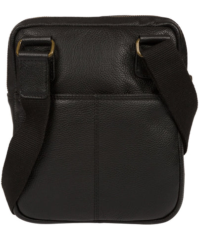 'Fargo' Black Leather Cross Body Bag