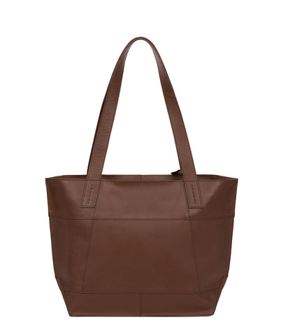 'Portslade' Ombré Chestnut Vegetable-Tanned Leather Tote Bag