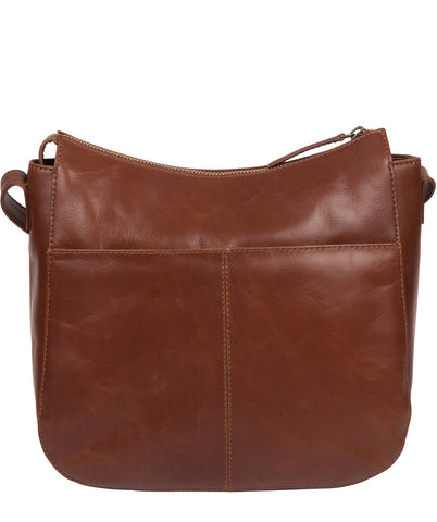 'Farlow' Vintage Cognac Leather Shoulder Bag