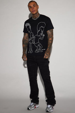 Beavis and Butt-Head Dancing Short Sleeve Tee - Black