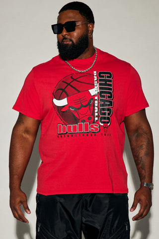 Bulls Turnover Short Sleeve Tee - Red
