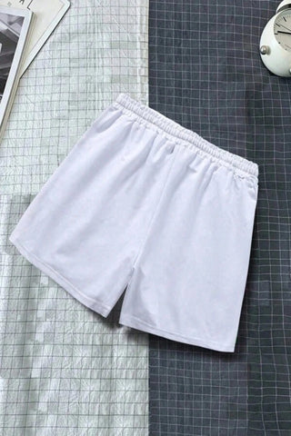Men Cartoon Graphic Drawstring Waist Shorts