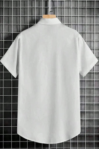 Extended Sizes Men Floral Print Shirt