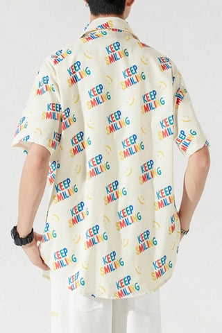 Men Slogan Graphic Shirt