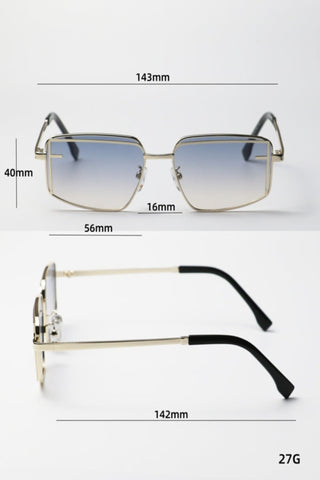 Men Square Frame Fashion Glasses