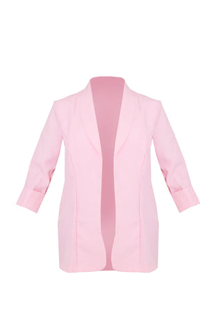 BASIC TURN UP SLEEVE BLAZER