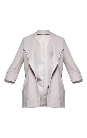 BASIC TURN UP SLEEVE BLAZER