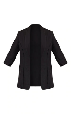 BASIC TURN UP SLEEVE BLAZER