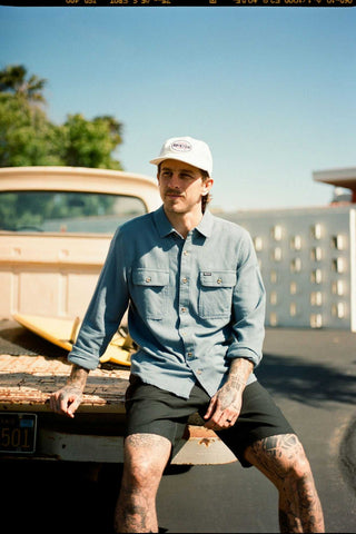 Bowery Lightweight Ultra Soft L/S Flannel - Flint Stone Blue