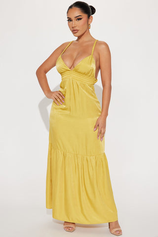 Dreaming of Daisy Maxi Dress - Yellow