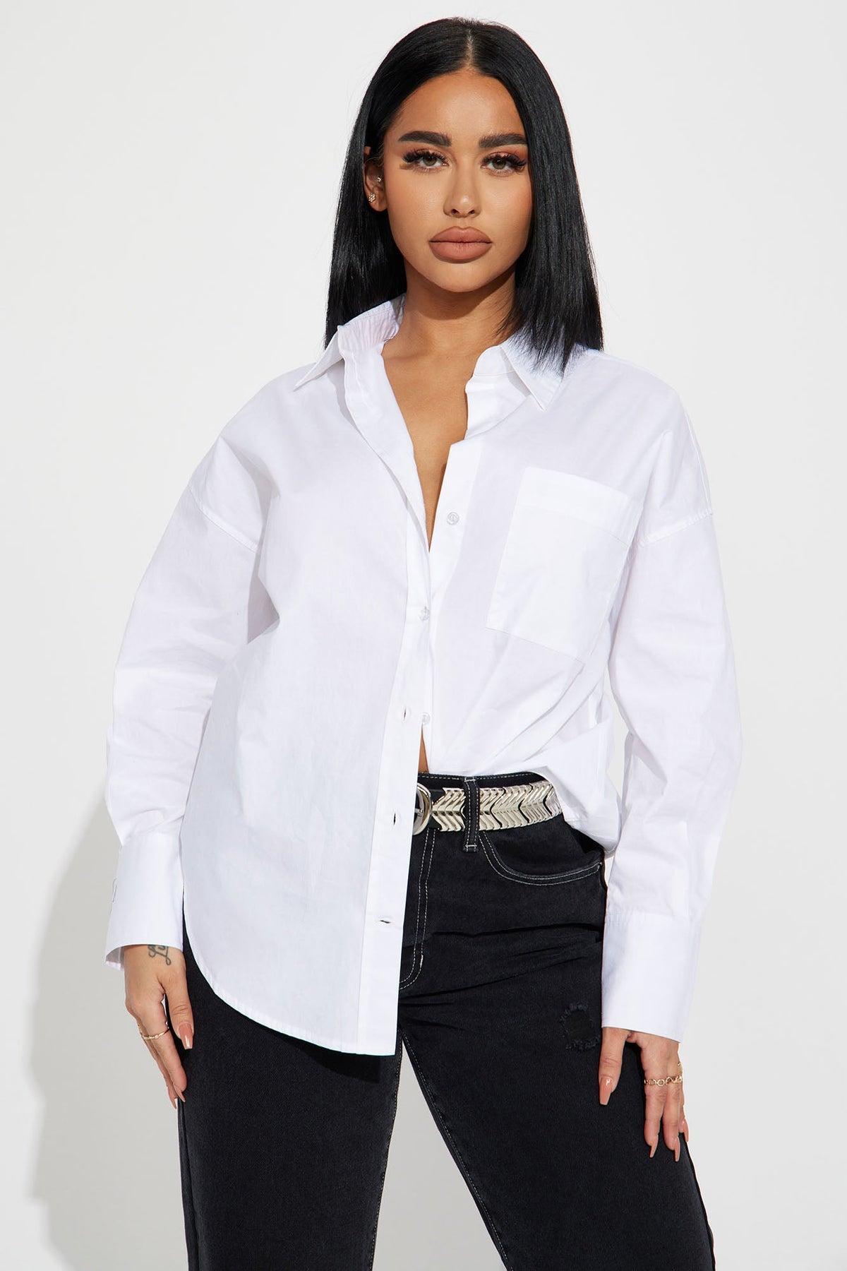 Closet Staple Poplin Shirt - White