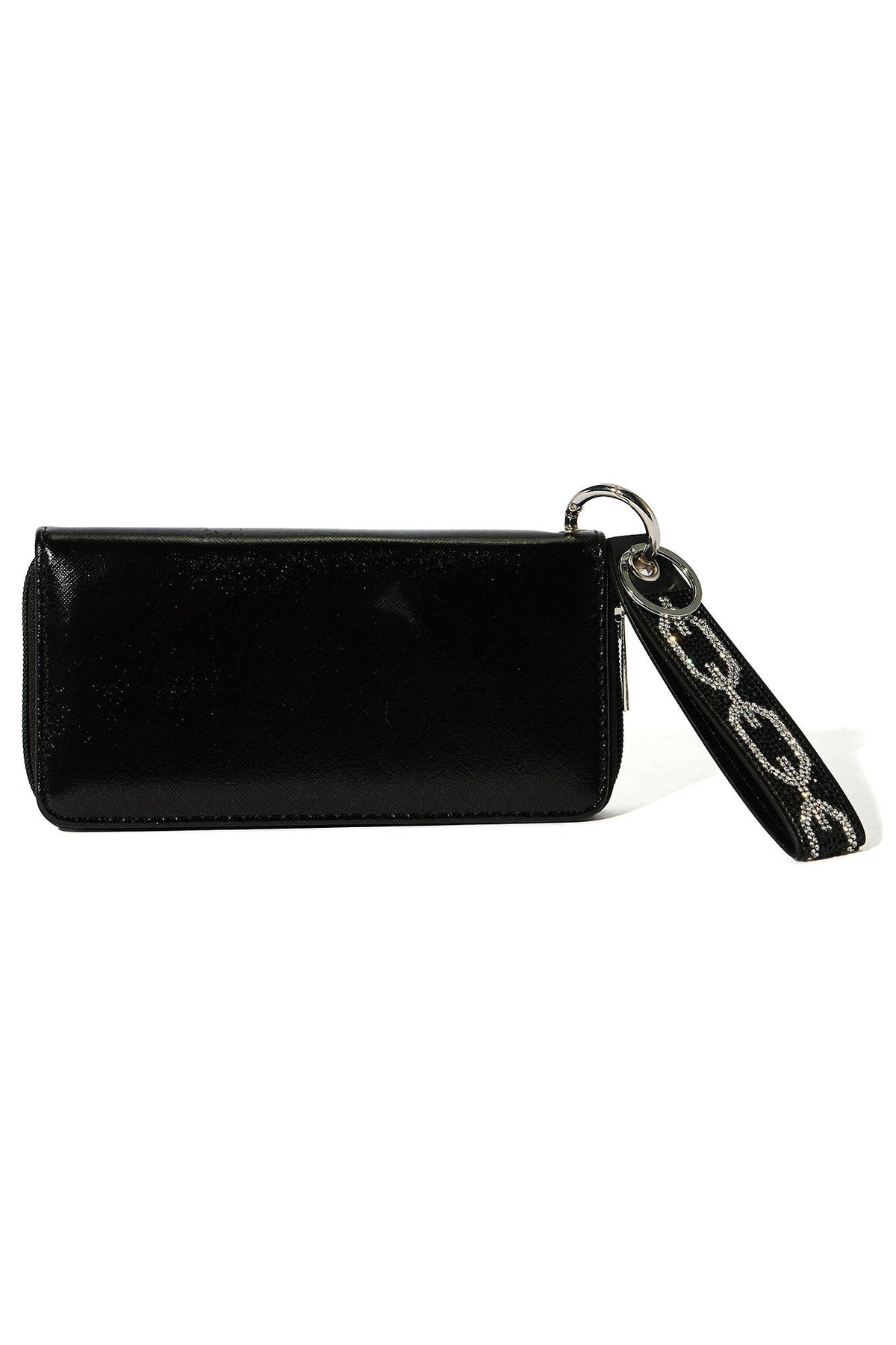 Go To Wristlet Wallet - Black/Silver