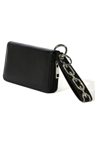 Go To Wristlet Wallet - Black/Silver