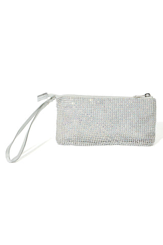 Dancing All Night Wristlet Wallet - Silver