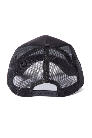 From Nothing Puff Print Trucker Hat - Black