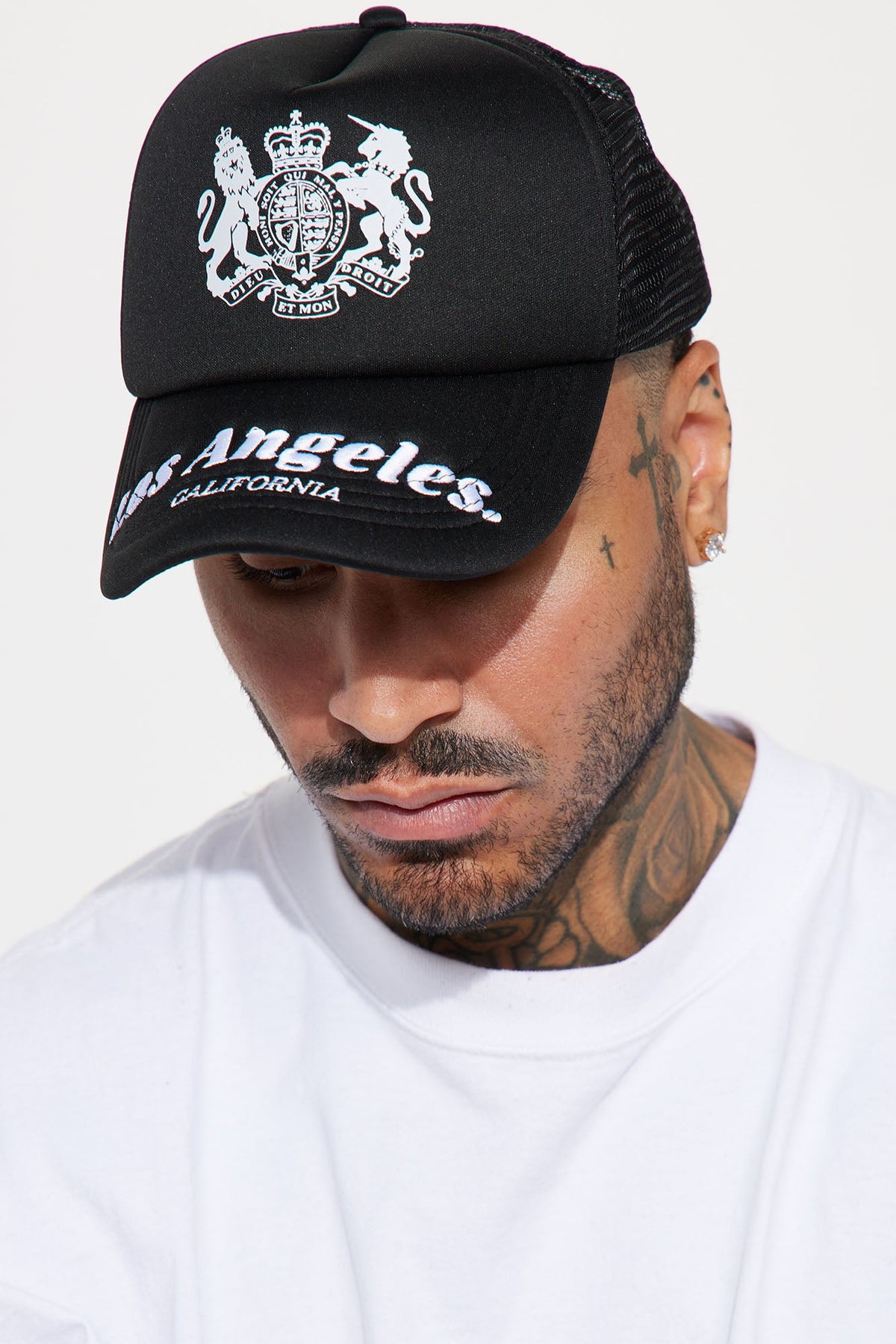 LA County Trucker Hat - Black