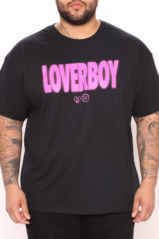 Loverboy Tear Short Sleeve Tee - Black