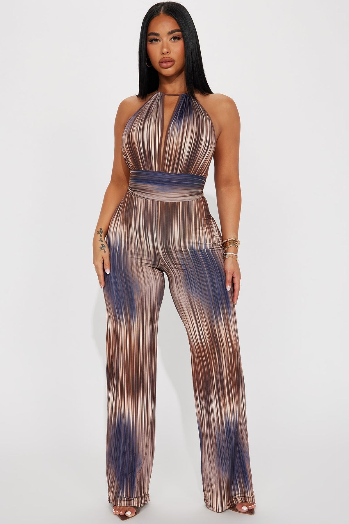 Piper Jumpsuit - Brown/combo