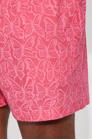 Born 2 Fly Print Change Swim Trunk - Pink
