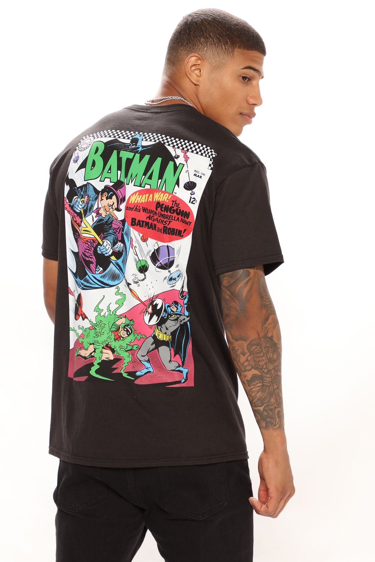 Batman Comic Short Sleeve Tee - Black