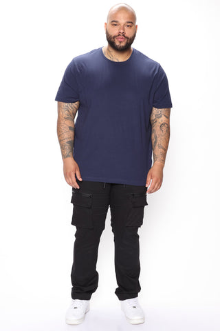 Essential Crew Tee - Navy