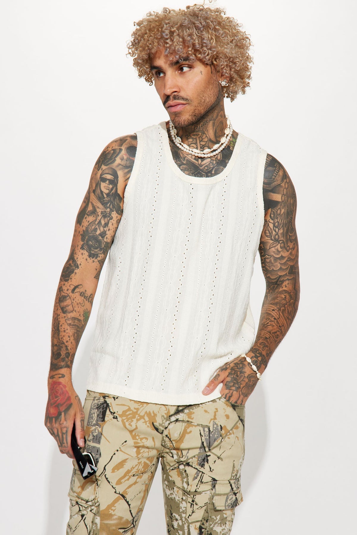 Meant For You Textured Tank - White