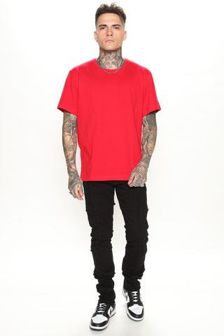 Essential Crew Tee - Red