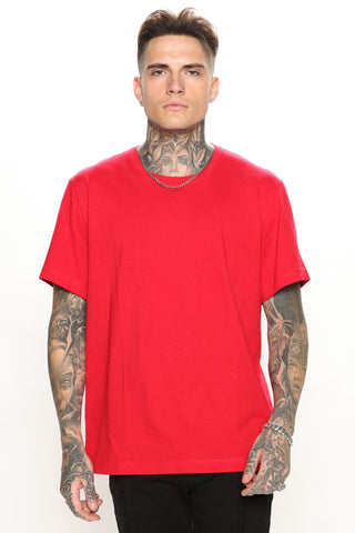 Essential Crew Tee - Red