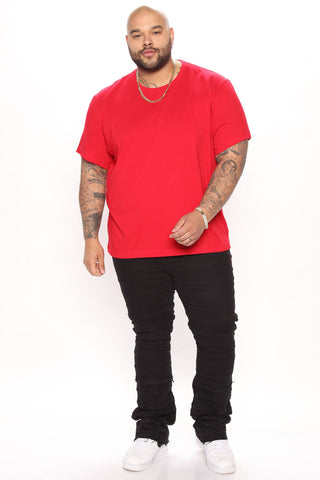 Essential Crew Tee - Red