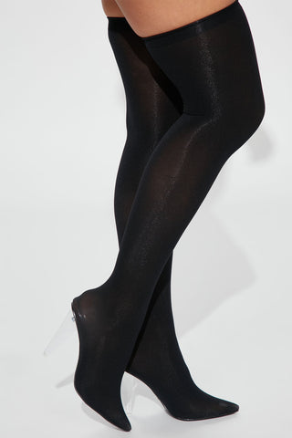 Taking The Spotlight Boots - Black