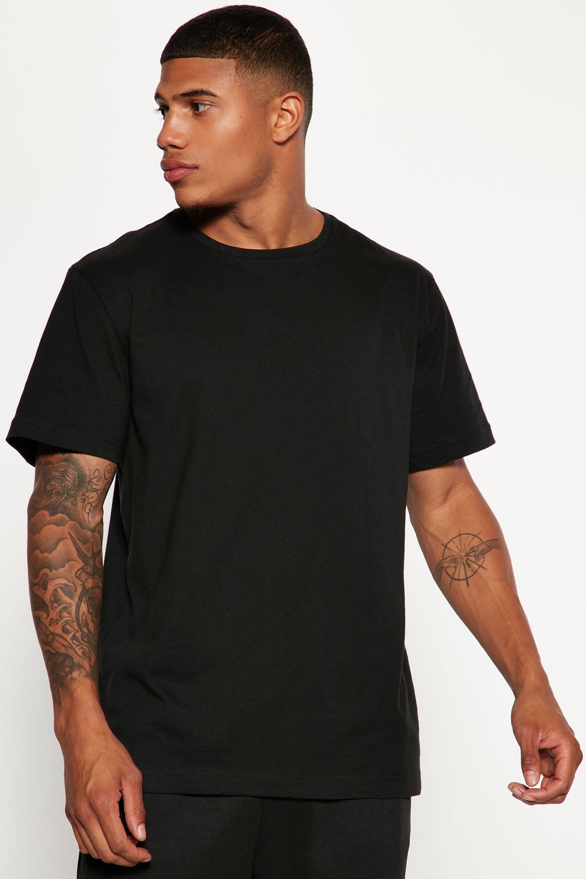 FN Essential Crew Tees 3 Pack - Black