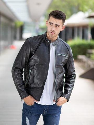 Dario Black Leather Jacket