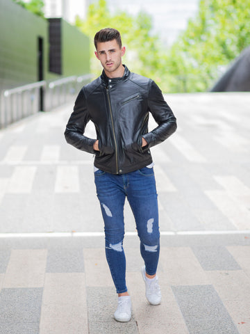 Lazlo Black Leather Jacket