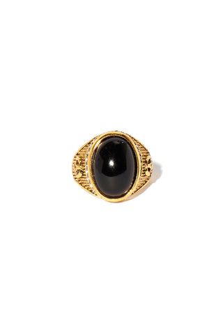 Head Turning Ring - Gold/Black