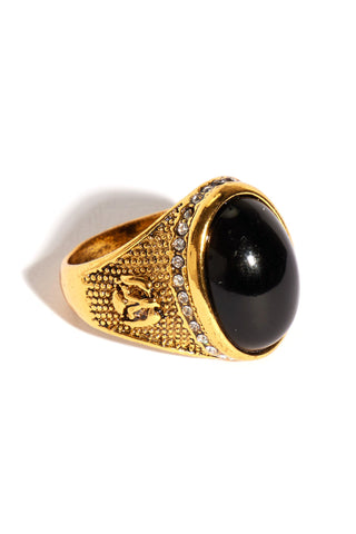 Head Turning Ring - Gold/Black