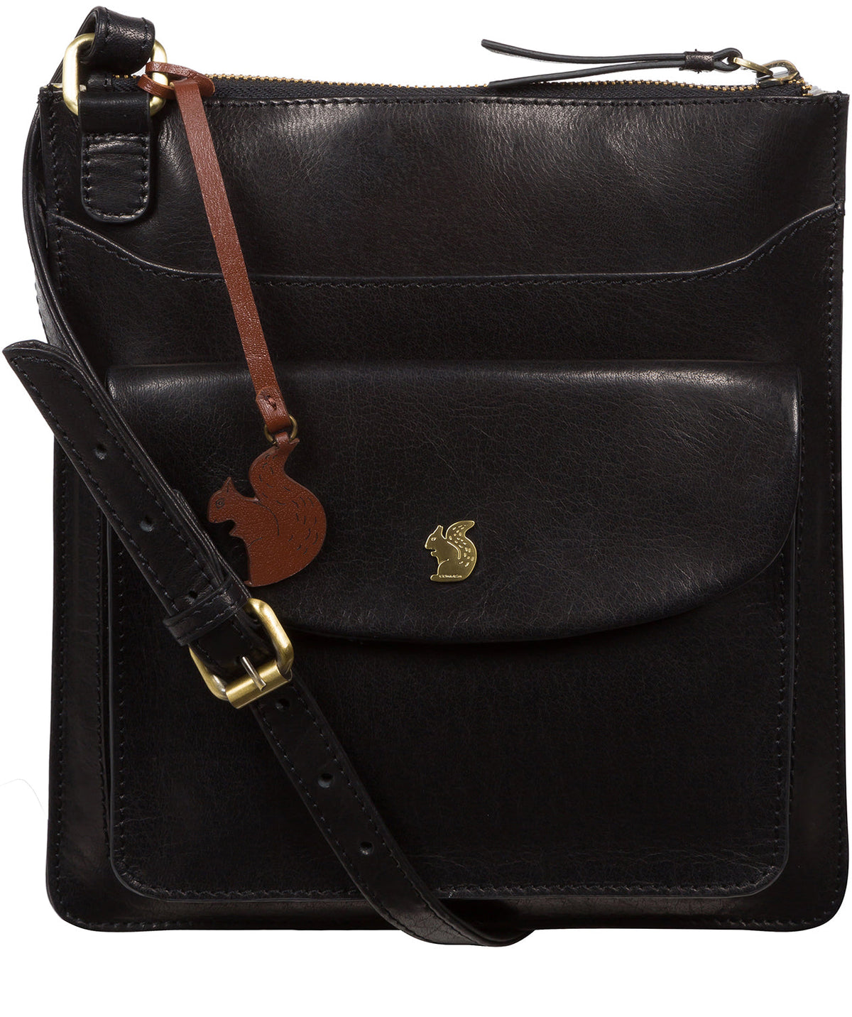 'Lauryn' Black Leather Cross Body Bag