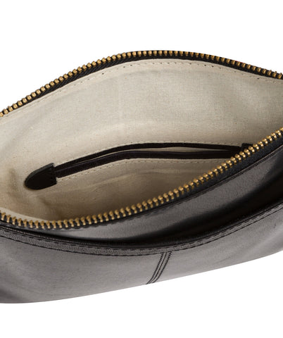 'Lauryn' Black Leather Cross Body Bag